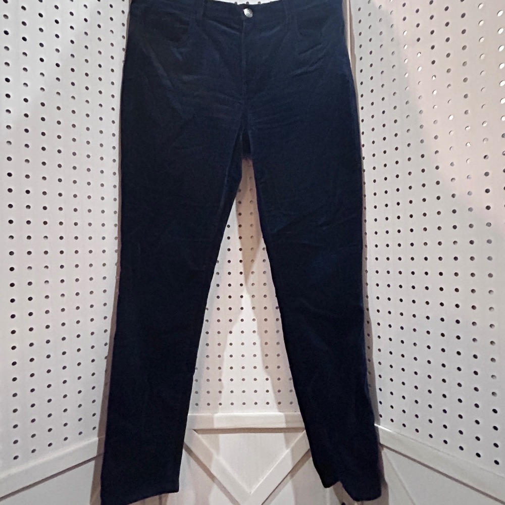 LOFT Corduroy Pants Navy Blue Size 8 29 Straight Leg Casual Everyday